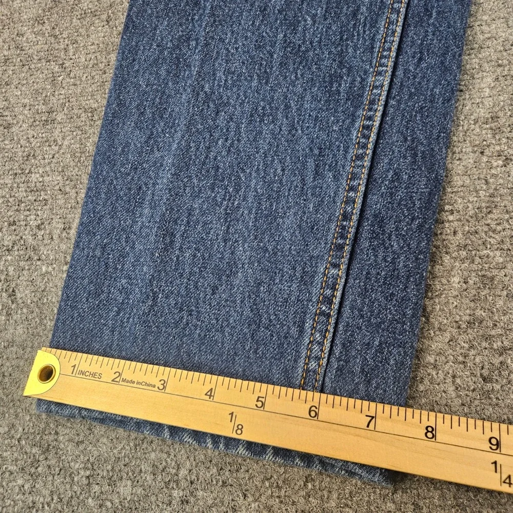 Levis 550 Relaxed Tapered Jeans Womens 14L Dark Wash Blue High Rise Cotton Denim
